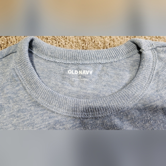 NWOT Old Navy Short Sleeve Shirt Blue Large - Picture 3 of 5